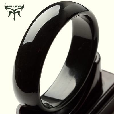 Of natural jade collar Xinjiang Hetian jade bracelet ink bracelet Ms. Mother's Day gift HT507