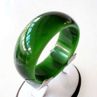Green opal crystal bracelet sparkling emerald green King widening thicker bracelet mother Mother's Day gift