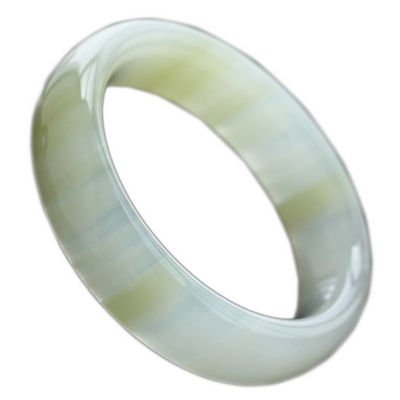 QIN Yu Yuan natural Lantian jade bracelet wrapping bracelet special natural white jade bracelet jade bracelet