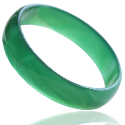 QIN Yu-edge green agate bracelet chalcedony bracelet natural jade bracelet bracelet female models special