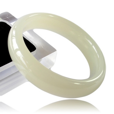 Keep elect jewelry natural white jade bracelet jade bracelet in Afghanistan the suet texture buckle
