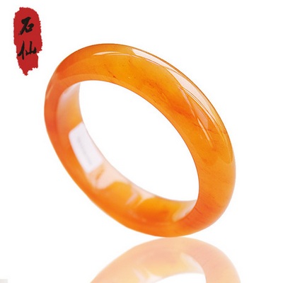 Stone Magazine beautifully rich garnet red Huanglong bracelets, fashion jade bracelet classical bracelet with a certificate