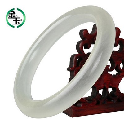 Gold ice kinds of jade industry the Kunlun jade bracelet female models natural jade bracelet with certificate