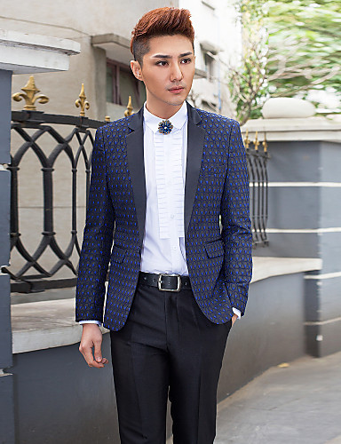 Polyester Slim Fit Two-Piece Tuxedo