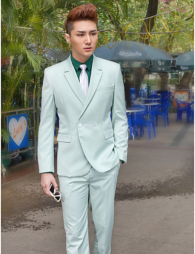 As Picture Solid Slim Fit Tuxedo In Polyester