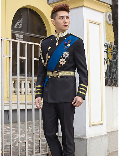 Black&amp;Blue Slim Fit Tuxedo In Polyester