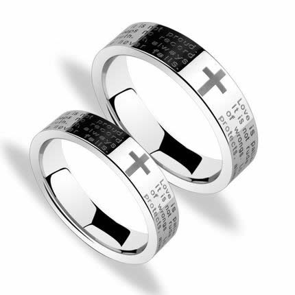 Engraving – Tungsten Unscrachable ring for lovers