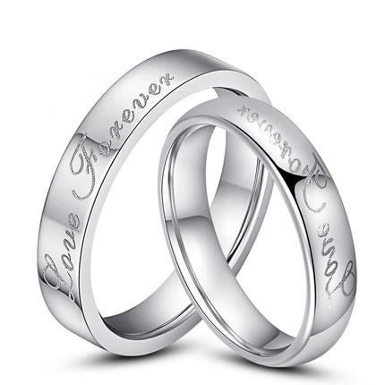 Engraving – Tungsten Unscrachable ring for lovers