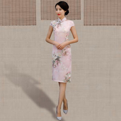 Qipao summer 2018 new Chinese style women s traditional fashion show show show show slim figure in a long dress 153.95 226.40Qipao summer 2018 new Chinese style women s traditional fashion show show s
