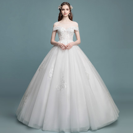 Wedding dress 2018 new - thin princess bride gown